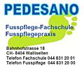 PEDESANO FUSSPFLEGE - FACHSCHULE + PRAXIS - Bahnhofstr. 18 - 8404 Wallisellen - Tel. 044 831 20 00 und 944 831 20 01 - info@pedesano-fusspflege.ch