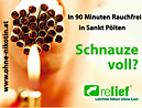 relief Raucherentwöhnung Sankt Pölten - Schulring 21 I Zugang via Dr.Karl Renner Promenade - 3100 Sankt Pölten - Tel. +43 660 46 85 139 - eggetsberger@ohne-nikotin.at