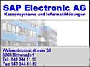 SAP Electronic AG - Weissenbrunnenstrasse 39 - 8903 Birmensdorf - Tel. 0433441111 - info@sapelectronic.ch