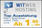 Witweb Hosting - Weboplis GmbH - Breitlandstrasse 4 - 8954 Geroldswil - Tel. +41 43 355 94 59 - webmaster@witweb.ch