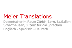 Meier Translations - Baumgartenstrasse 25 - 8902 Urdorf - Tel. 044 5002455 - mail@meier-translations.com