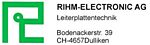 Rihm Electronic AG - Bodenackerstrasse 39 - 4657 Dulliken - Tel. 062 295 27 28 - info@rihmelectronic.ch