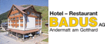 Hotel Badus AG - Gotthardstrasse 25 - 6490 Andermatt - Tel. 041 887 12 86 - info@hotelbadus.ch