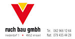 ruch bau gmbh - Niederdorf 1 - 4952 Eriswil - Tel. 062 966 12 64 - info@ruchbau.ch