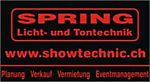 SPRING Licht- und Tontechnik - Glärnischstrasse 68 - 8810 Horgen - Tel. 044 725 61 61 - spring@showtechnic.ch