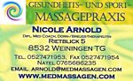 Gesundheits- und Sportmassagepraxis - Rietblick 5 - 8532 Weiningen TG - Tel. 0527471953 - arnold@medmassagen.com