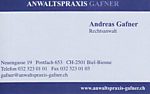 Anwaltspraxis - Neuengasse 19 - 2501 Biel - Tel. 032 323 01 01 - gafner@anwaltspraxis-gafner.ch