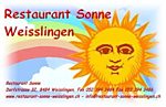 Restaurant Sonne Weisslingen - Dorfstrasse 32 - 8484 Weisslingen - Tel. 052 394 3484 - info@restaurant-sonne-weisslingen.ch