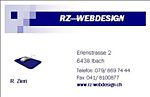 RZ-WEBDESIGN - Erlenstrasse 2 - 6438 Ibach - Tel. 079 8697444 - hello@rz-webdesign.ch