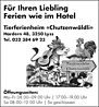 Tierferienheim Chutzenwäldli - Hardern 48 - 3250 Lyss - Tel. 032 384 69 23 - claudia.boesch3250@gmail.com